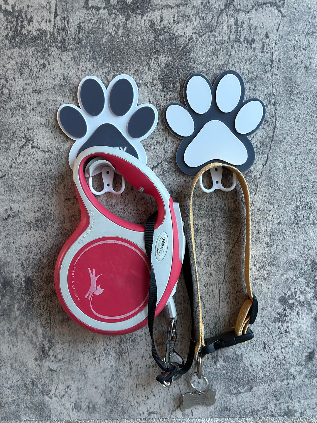 Personalised Dog Paw | Dog Lead Hook | 3D Printed | Unique Personalised Gifts