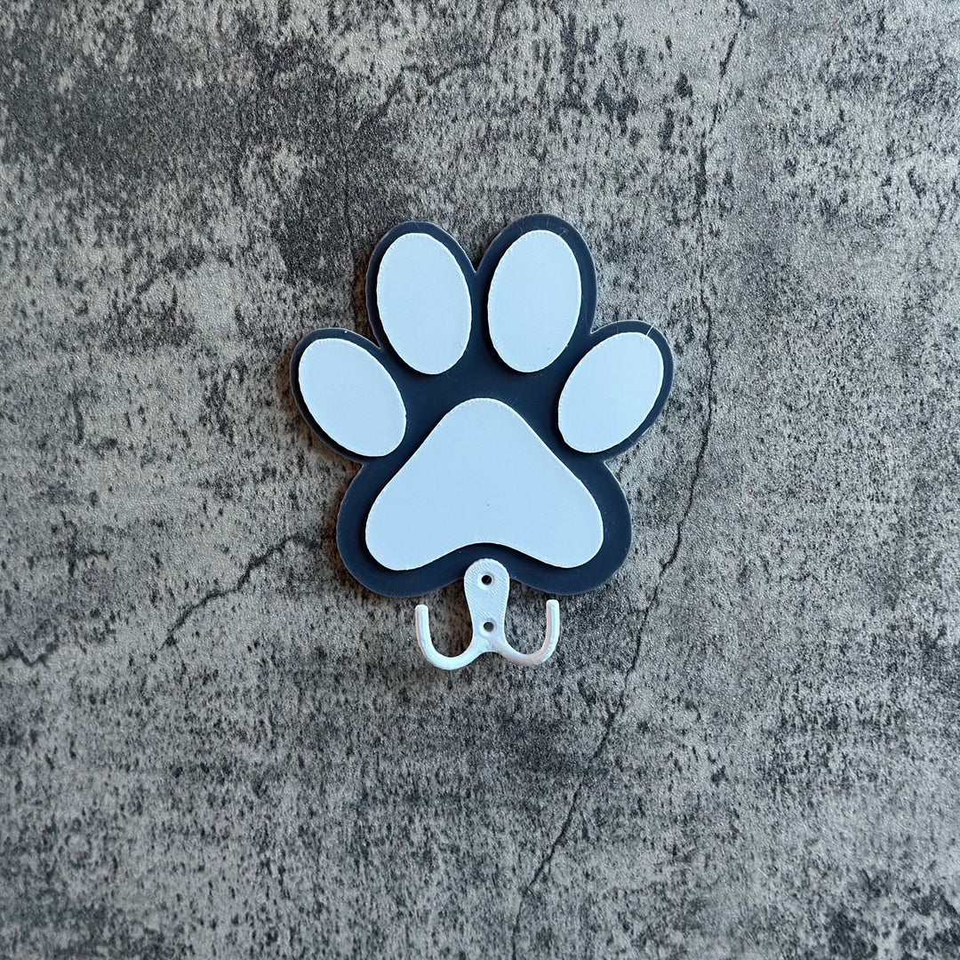 Dog lead hook in shape of a paw stl file | 3D Printed | Unique Personalised Gifts