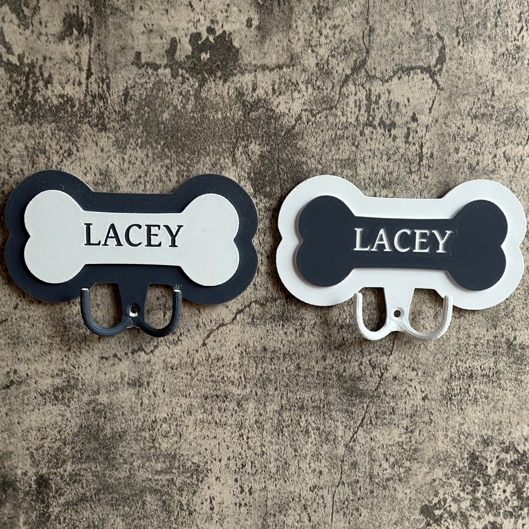 Personalised Dog Bone | Dog Lead Hook | 3D Printed | Unique Personalised Gifts