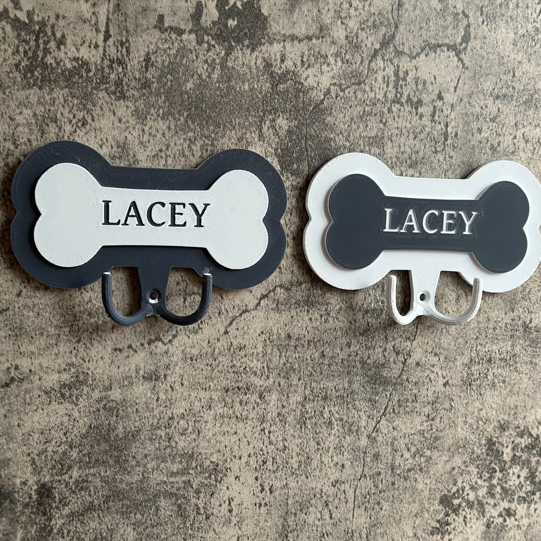 Personalised Dog Bone | Dog Lead Hook | 3D Printed | Unique Personalised Gifts