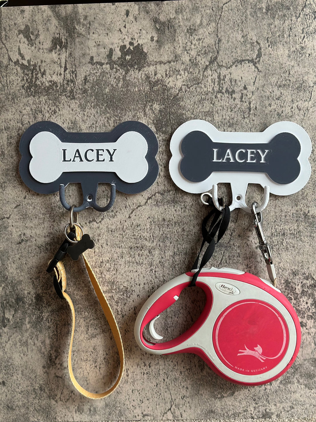 Personalised Dog Bone | Dog Lead Hook | 3D Printed | Unique Personalised Gifts