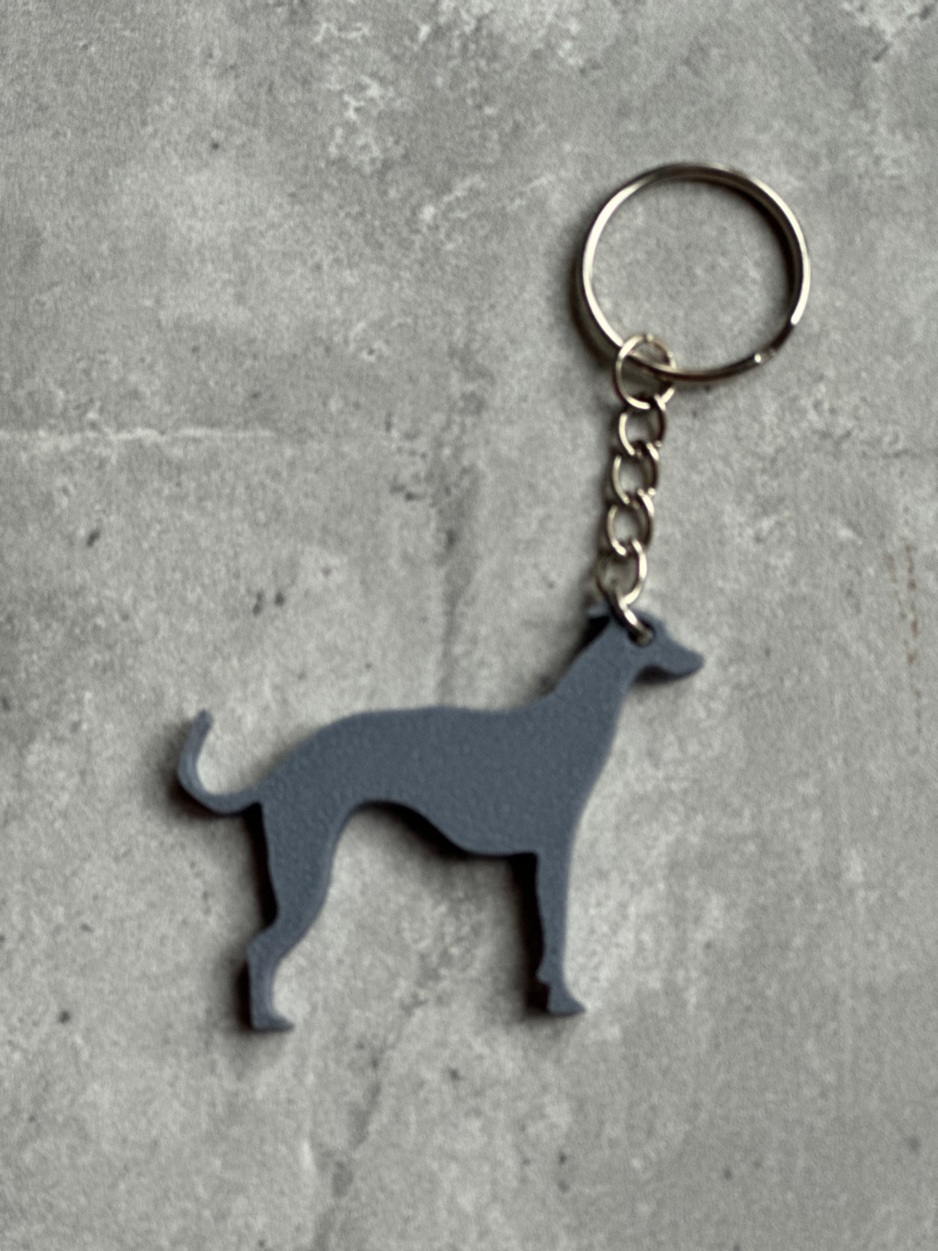 Whippet Keyring Stl File | 3D Printed | Unique Personalised Gifts