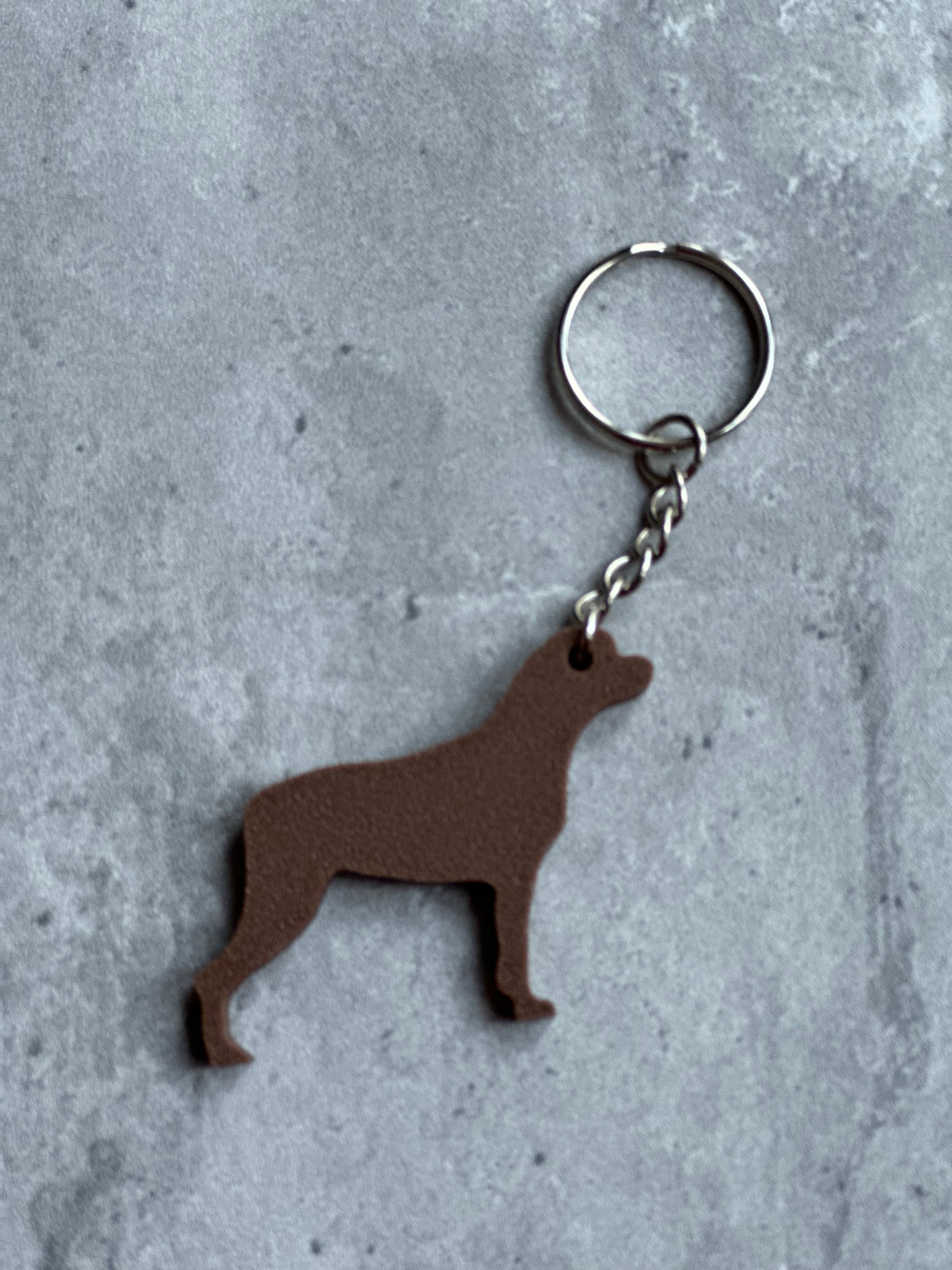 Rottweiler Keyring Stl File | 3D Printed | Unique Personalised Gifts