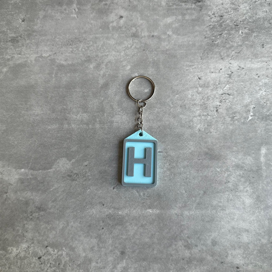 Initial Keyring Stl File (Letter H) | 3D Printed | Unique Personalised Gifts