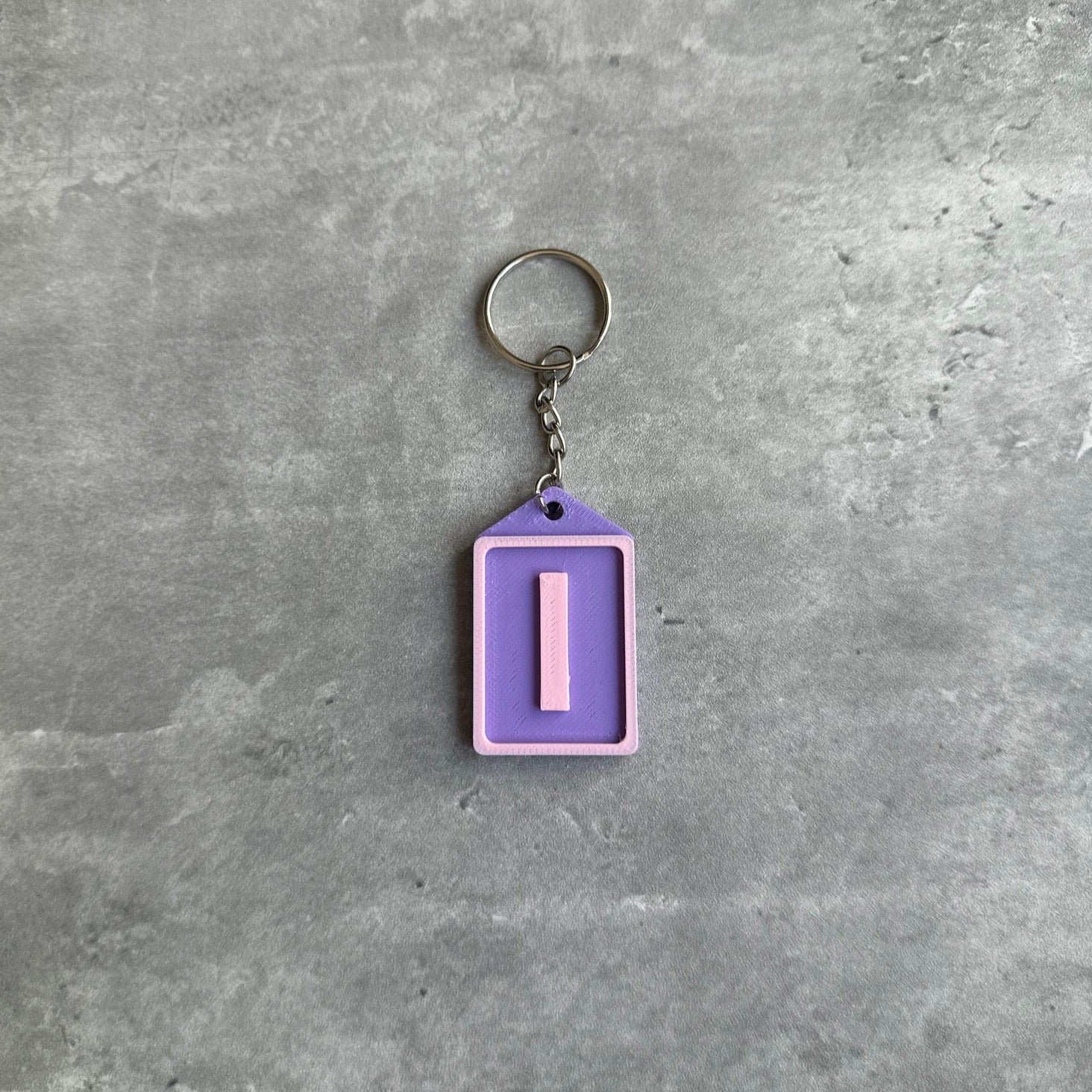 Initial Keyring Stl File (Letter I) | 3D Printed | Unique Personalised Gifts