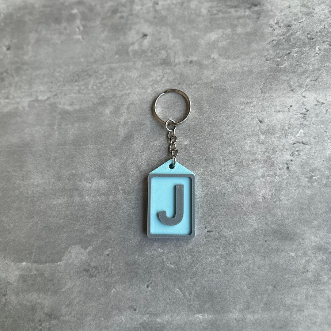 Initial Keyring Stl File (Letter J) | 3D Printed | Unique Personalised Gifts
