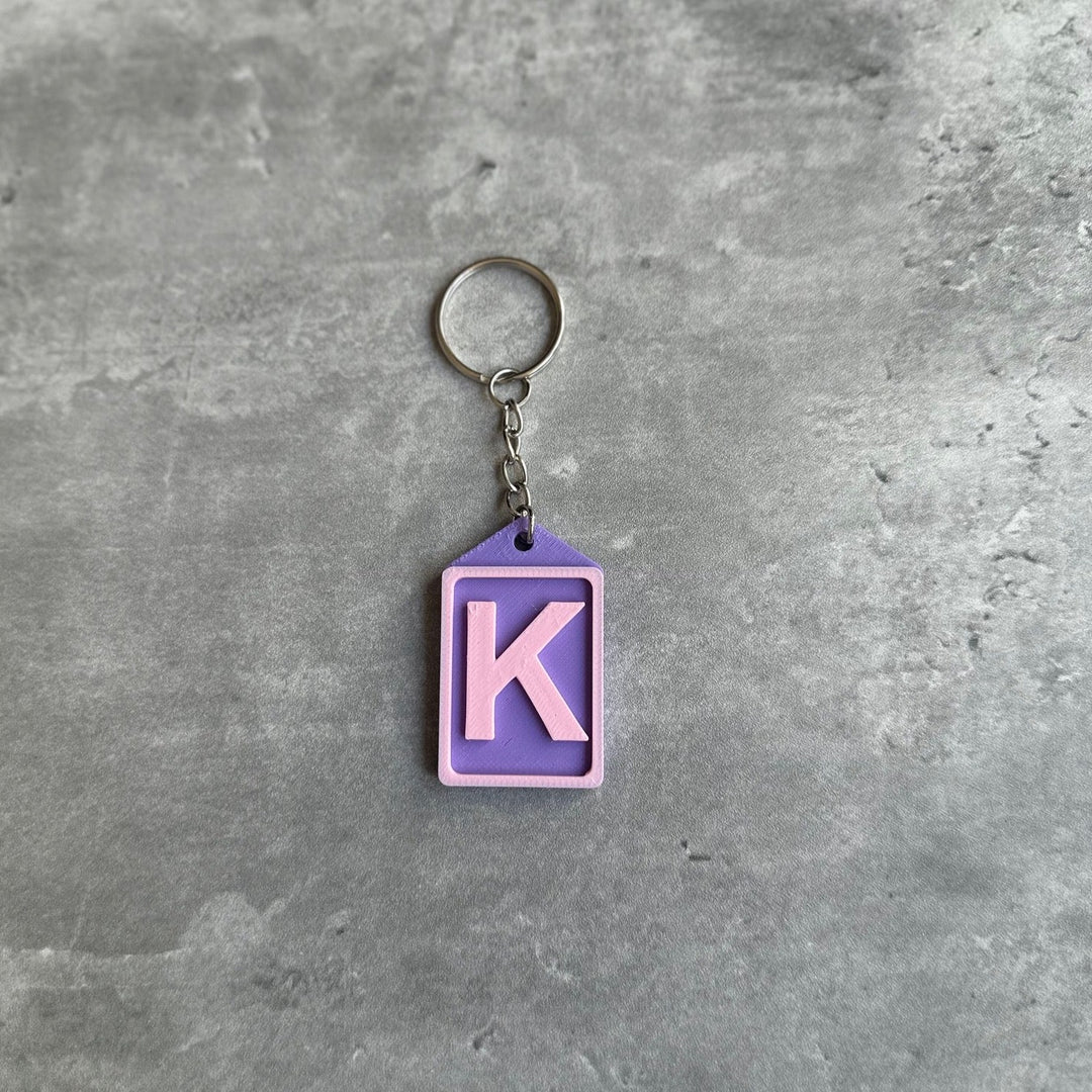 Initial Keyring Stl File (Letter K)