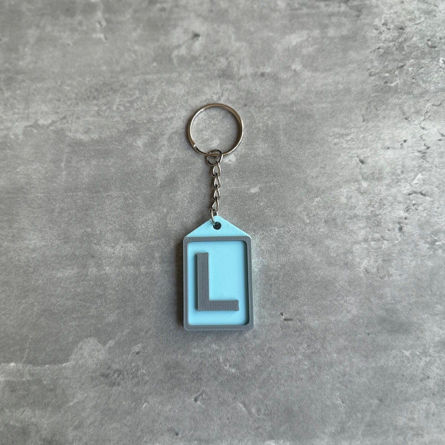 Initial Keyring Stl File (Letter L) | 3D Printed | Unique Personalised Gifts