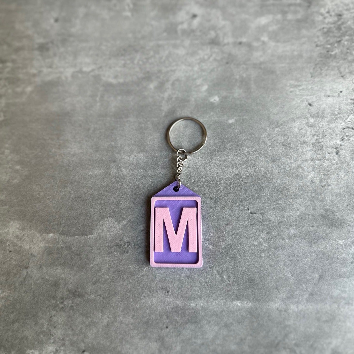 Initial Keyring Stl File (Letter M) | 3D Printed | Unique Personalised Gifts