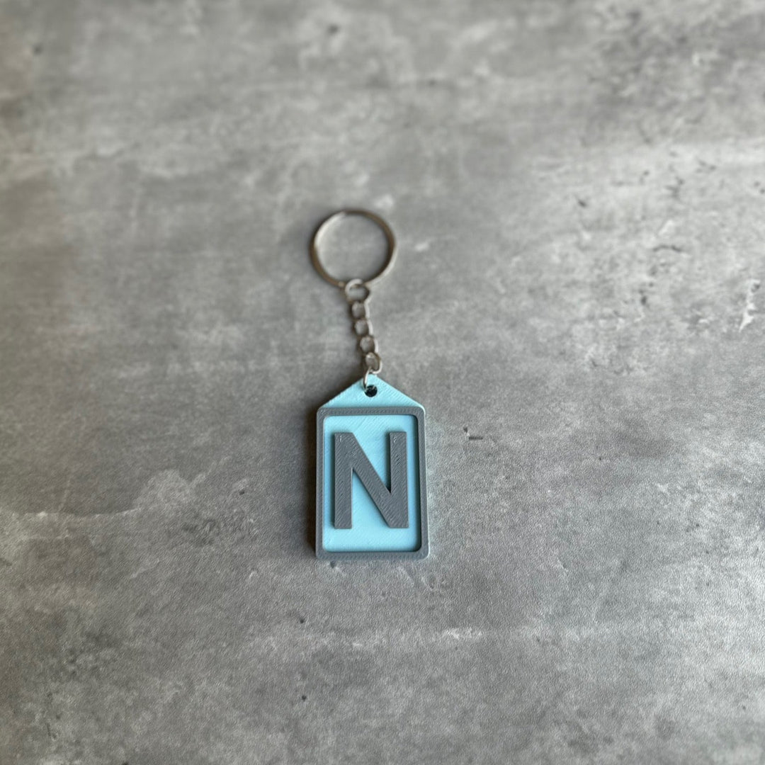 Initial Keyring Stl File (Letter N) | 3D Printed | Unique Personalised Gifts