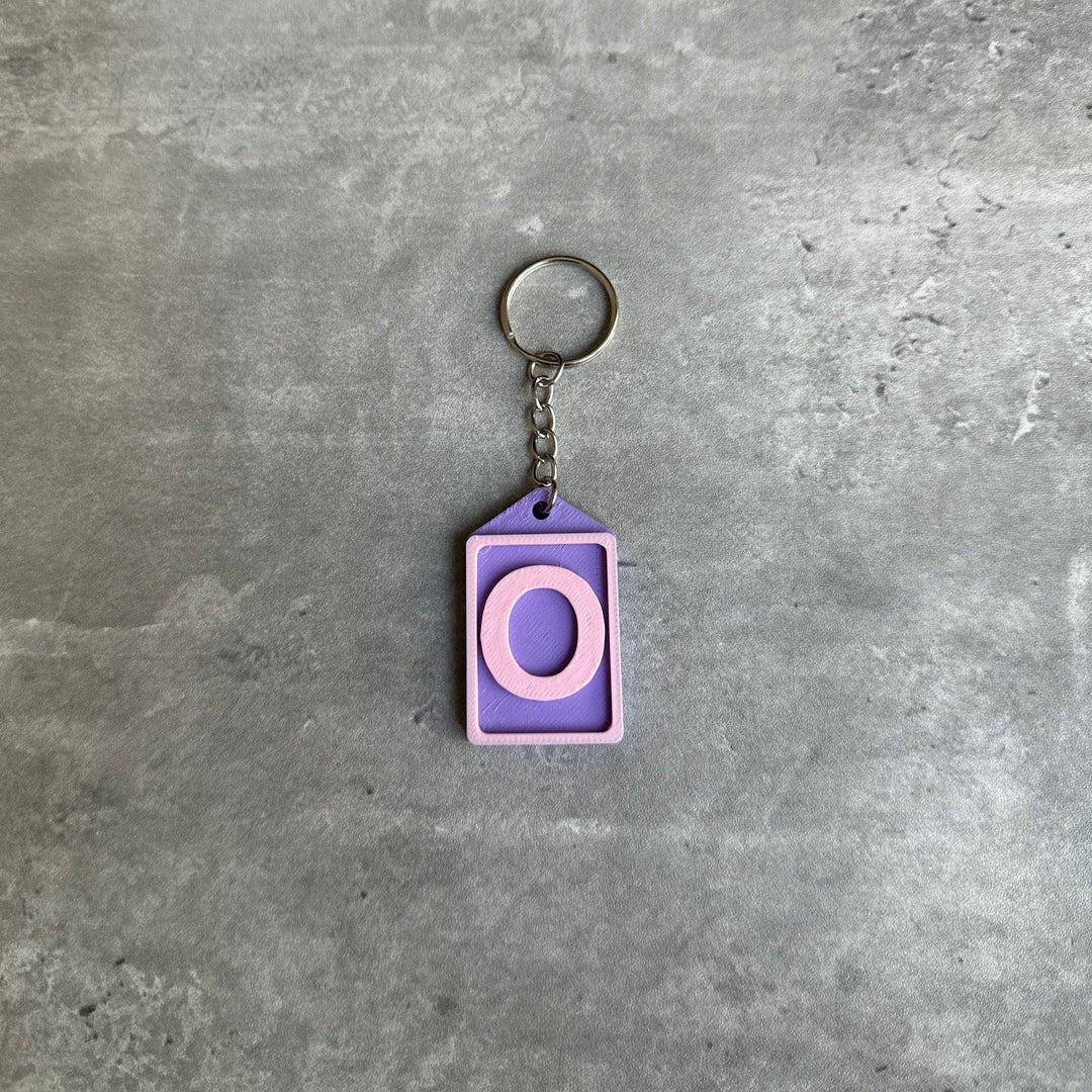 Initial Keyring Stl File (Letter O) | 3D Printed | Unique Personalised Gifts