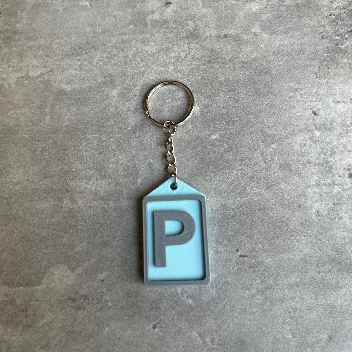 Initial Keyring Stl File (Letter P) | 3D Printed | Unique Personalised Gifts