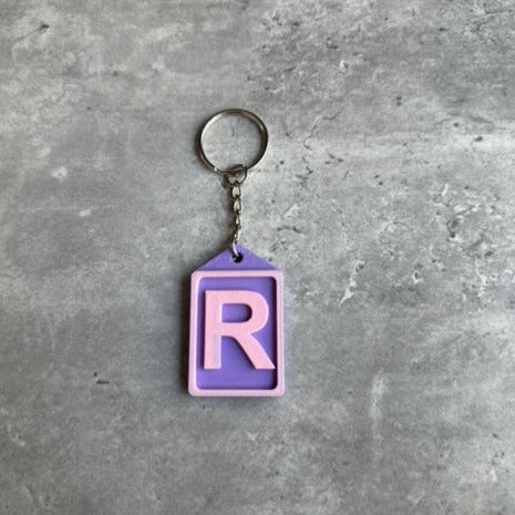 Initial Keyring Stl File (Letter R) | 3D Printed | Unique Personalised Gifts
