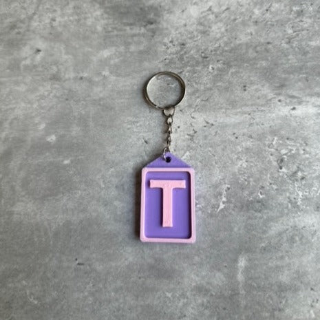 Initial Keyring Stl File (Letter T) | 3D Printed | Unique Personalised Gifts