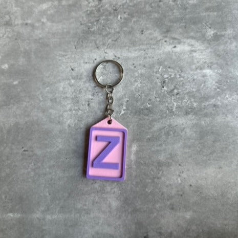 Initial Keyring Stl File (Letter Z) | 3D Printed | Unique Personalised Gifts