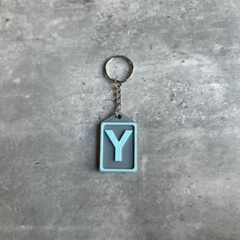 Personalised Initial keyring (3D Printed) Letter Y | 3D Printed | Unique Personalised Gifts
