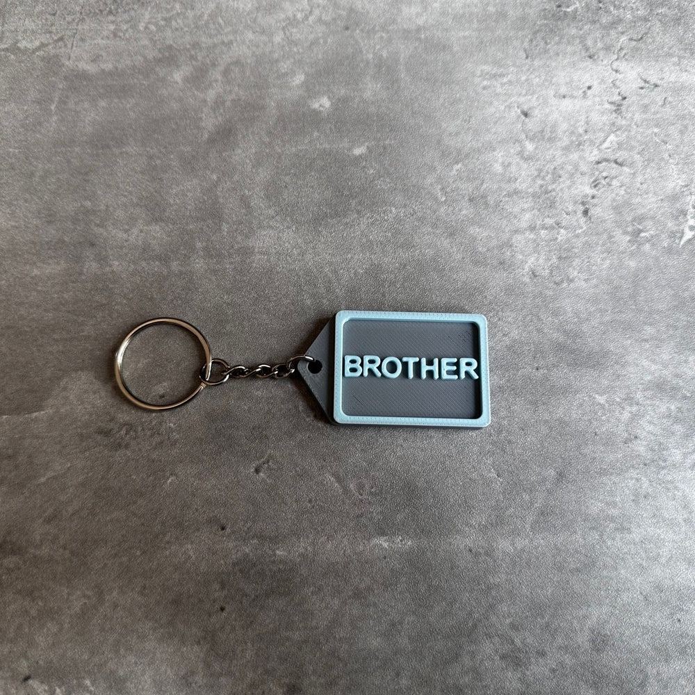Personalised Family keyring (3D Printed) Brother | 3D Printed | Unique Personalised Gifts
