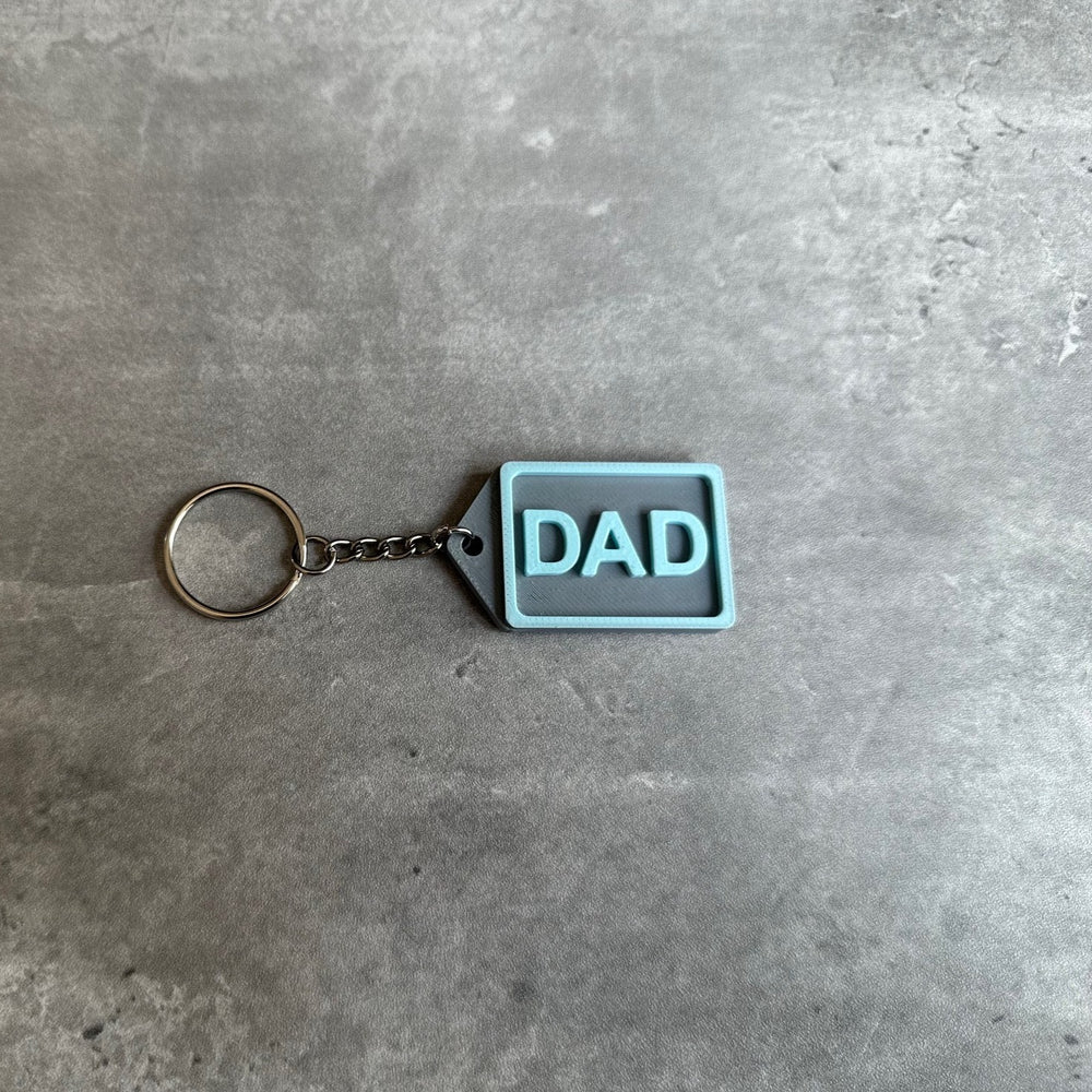 Family Keyring Stl File (Dad) | 3D Printed | Unique Personalised Gifts