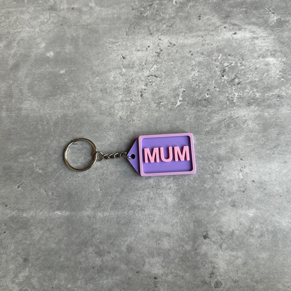 Personalised Family keyring (3D Printed) Mum | 3D Printed | Unique Personalised Gifts