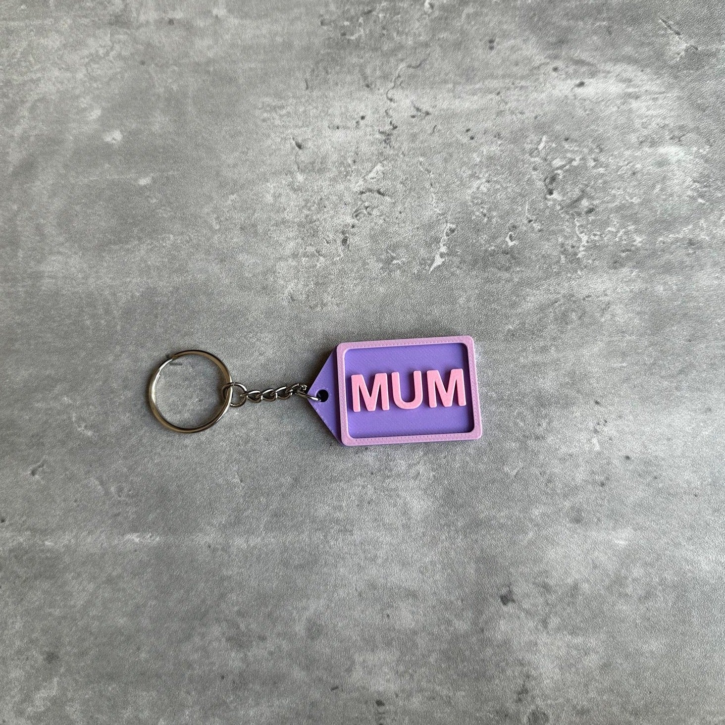 Family Keyring Stl File (Mum) | 3D Printed | Unique Personalised Gifts