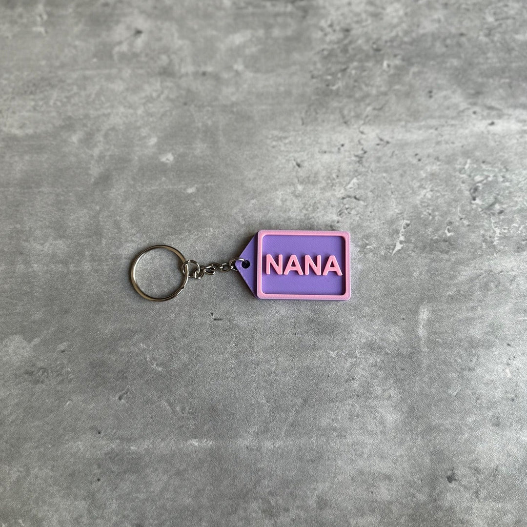 Personalised Family keyring (3D Printed) Nana | 3D Printed | Unique Personalised Gifts