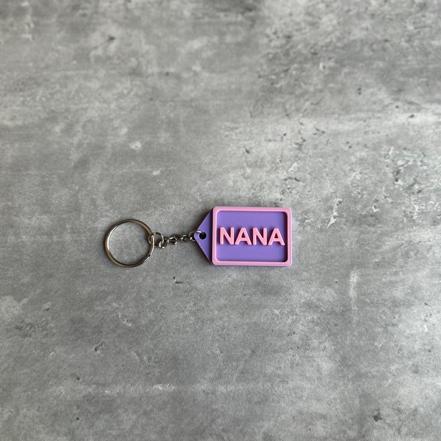 Family Keyring Stl File (Nana) | 3D Printed | Unique Personalised Gifts