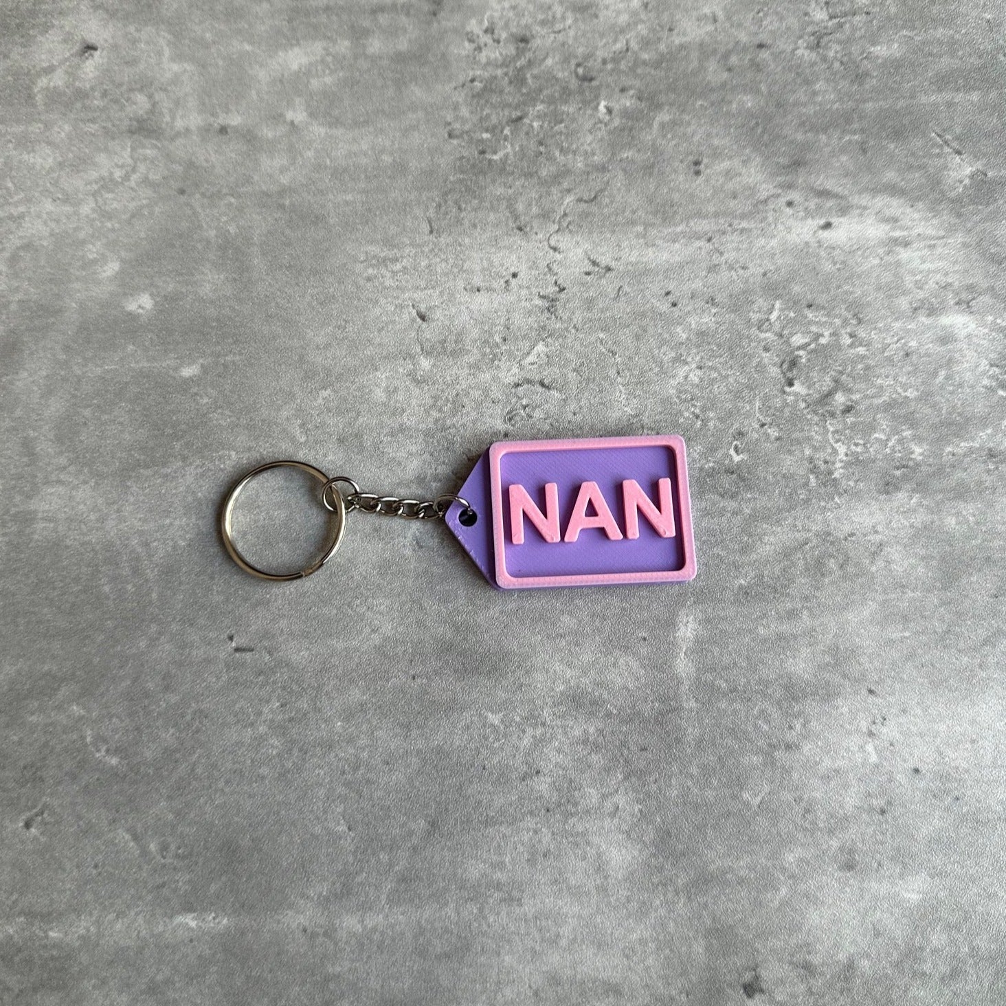 Family Keyring Stl File (Nan) | 3D Printed | Unique Personalised Gifts