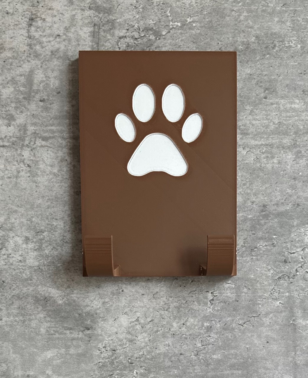 Personalised  Paw Print (1 Paw) Dog Lead Hook | 3D Printed | Unique Personalised Gifts