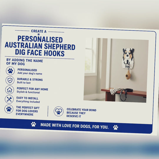 Australian Shepherd 3D Printed Dog Face Hook video