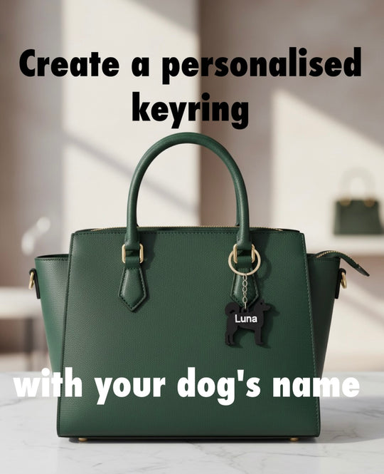 Akita 3D Printed Dog Keyring