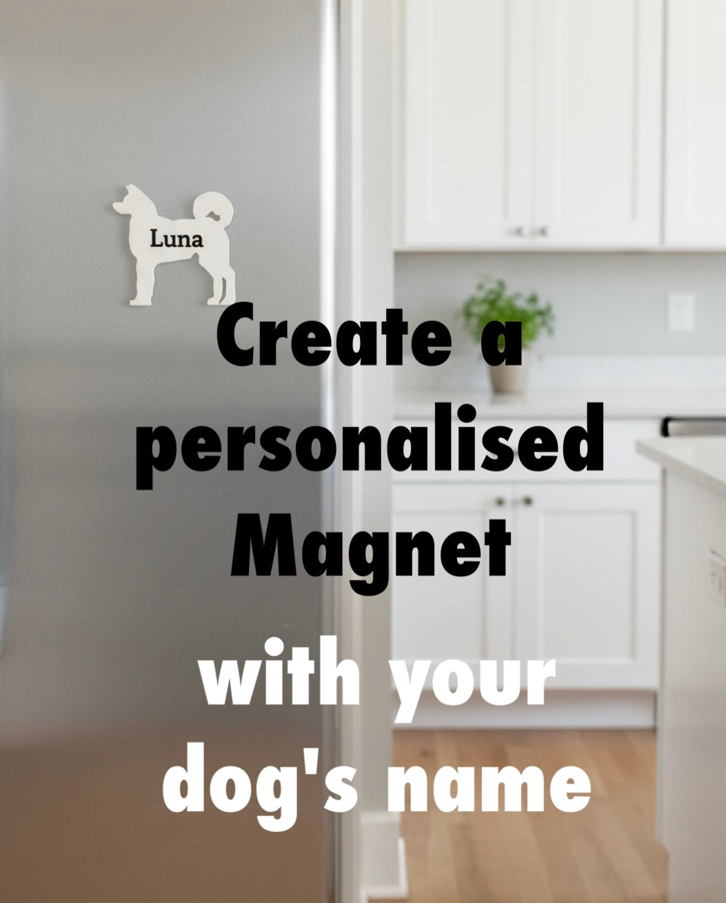 Akita 3D Printed Dog Magnet. Video