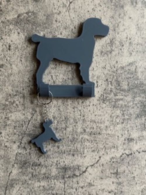 Personalised Spaniel Dog Lead Hook | 3D Printed | Unique Personalised Gifts