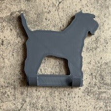 Personalised Wheaton Terrier Dog Lead Hook | 3D Printed | Unique Personalised Gifts