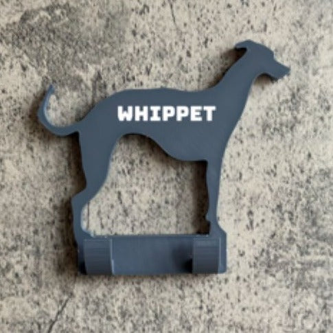 Personalised Whippet Dog Lead Hook | 3D Printed | Unique Personalised Gifts